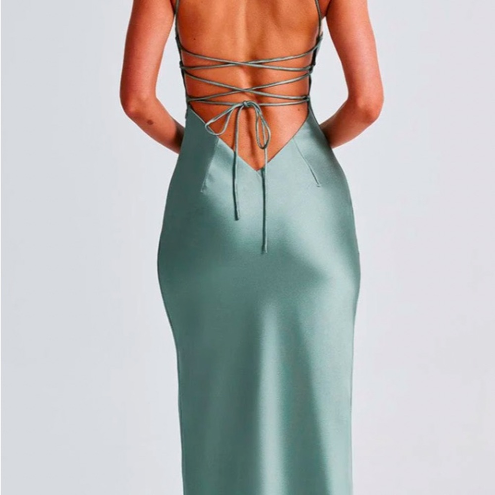 Elegant Sage Dress